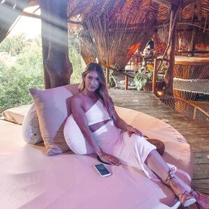 Song of Style cutout midi dress